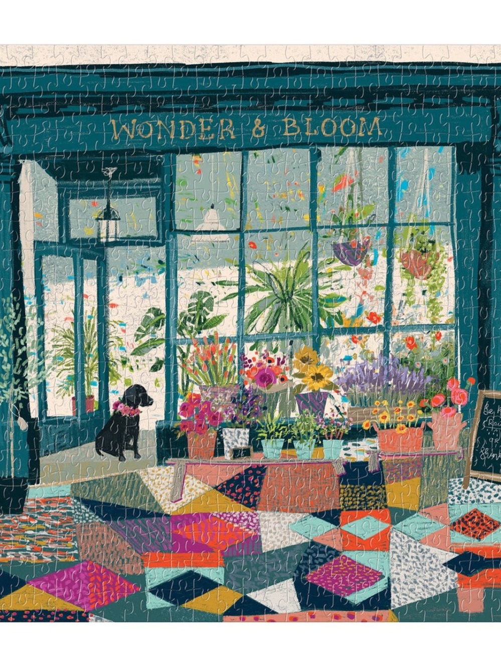 Galison Wonder & Bloom Floral Shop 500-Piece Puzzle - Picture 2 of 2